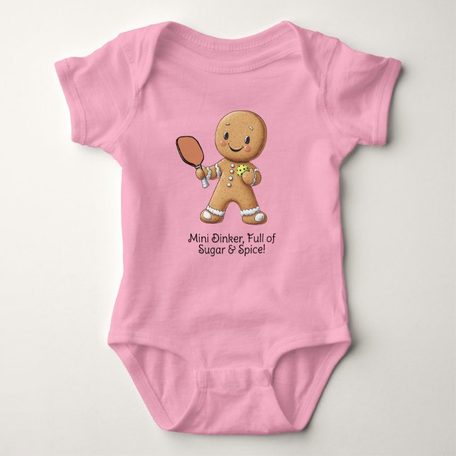 Body Para Bebê Texto personalizado Gingerbread Sweetie (Frente)