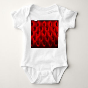 Body Para Bebê Textura de almofada de preenchimento vermelho de v