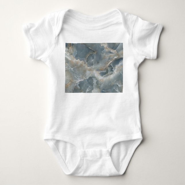 Body Para Bebê Textura de mármore de alta resolução, pedra natura (Frente)