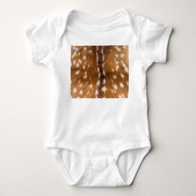 Body Para Bebê Textura de pele de veado (Frente)
