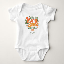 Body Para Bebê The Merry Bunch – Retro Family Christmas Bodysuit