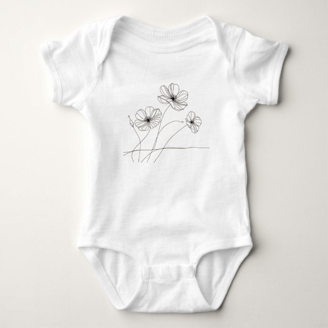 Body Para Bebê This adorable baby bodysuit  (Frente)