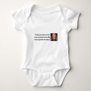 Body Para Bebê Thomas Jefferson Sobre Democracia