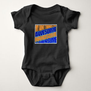 Body Para Bebê tia acha que sobrinho é incrível