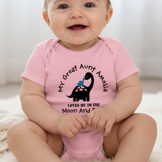 Body Para Bebê Tia Avó Dinossauro Me Ama (Criador carregado)