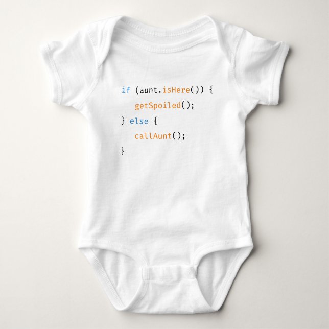 Body Para Bebê Tia Desenvolvedora Divertido Código de Bebê Recém- (Frente)