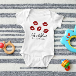 Body Para Bebê Tia Engraçada Beijos