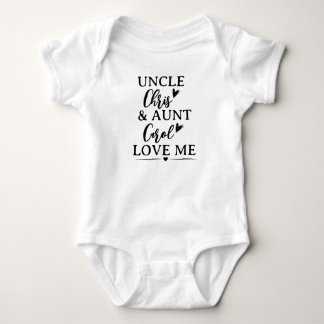 Body Para Bebê Tia Personalizada e presentes do Tio