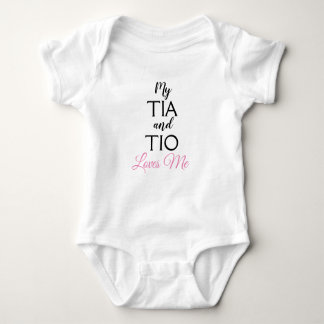 Body Para Bebê Tia & Tio (Auntie & tio) amam-me Bodysuit do bebê