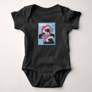 Body Para Bebê Tigela de Ramen Vaporwave Design