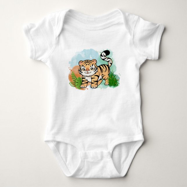 Body Para Bebê Tiger Baby (Frente)