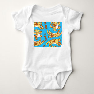 Body Para Bebê Tiger Cubs Cartoon: Engraçado Sem Olho.