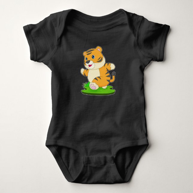 Body Para Bebê Tiger Runner Esportivo (Frente)