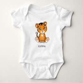 Body Para Bebê Tigre Bebe Animal Selvagem Cartoon