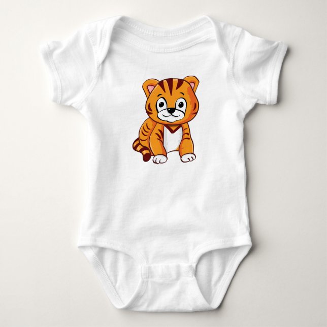 Body Para Bebê Tigre Bebê Desenho-65660 (Frente)