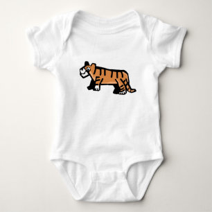 Body Para Bebê Tigre de desenho animado fofo feito à mão