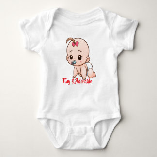 Body Para Bebê Tiny & Adorable Cartoon Baby