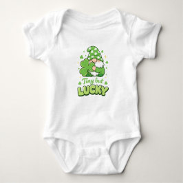 Body Para Bebê Tiny But Lucky Cute St. Patrick's Day Gnome