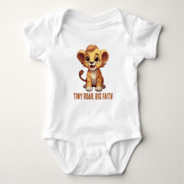 Body Para Bebê Tiny Roar, Grande Fé