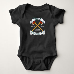 Body Para Bebê Tio Myth Legend Hero Bombeiro