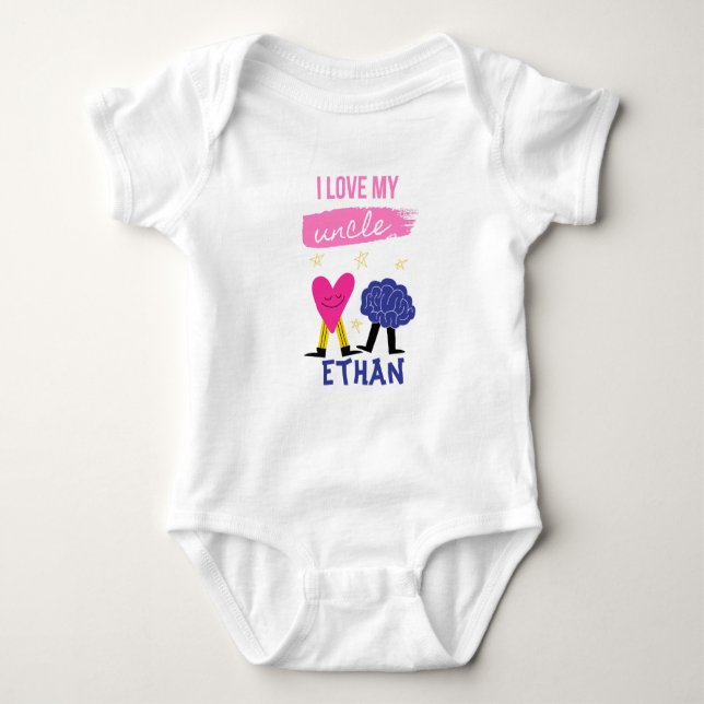 Body Para Bebê Tio Personalizado (Frente)