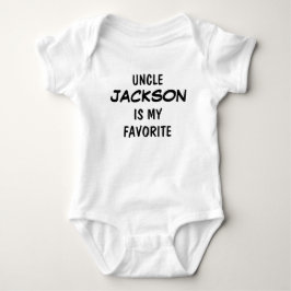 Body Para Bebê Tio Personalizado é Meu Favorito