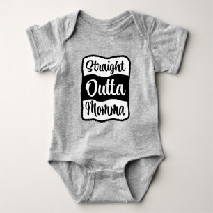 Body Para Bebê Tipografia hetero Outta Momma