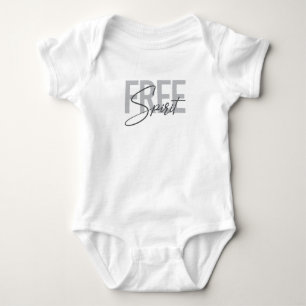 Body Para Bebê Tipografia moderna, simples e legal do Espírito Li