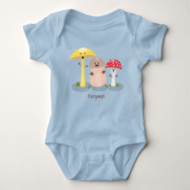 Body Para Bebê Toadstool (fungo-guaii) (Frente)