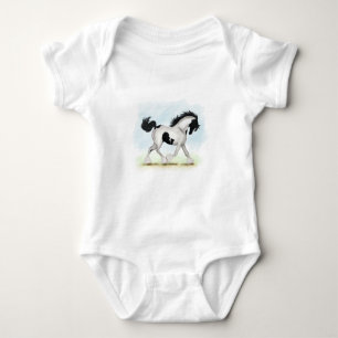 Body Para Bebê Tobiano Gypsy Vanner Horse