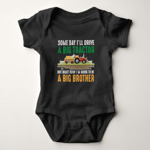 Body Para Bebê Toddler O Grande Irmão Trator Gráfico Filho Irm