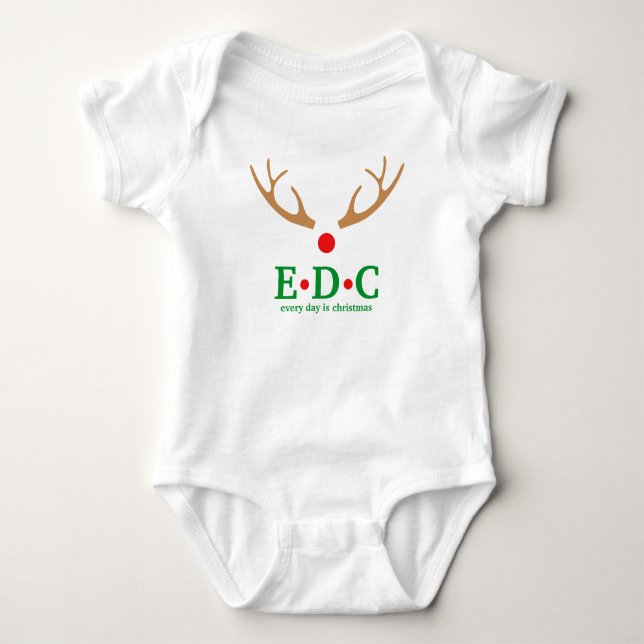 Body Para Bebê Todo dia é Natal (Frente)