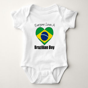 Body Para Bebê Todo Mundo Adora Um Menino Brasileiro