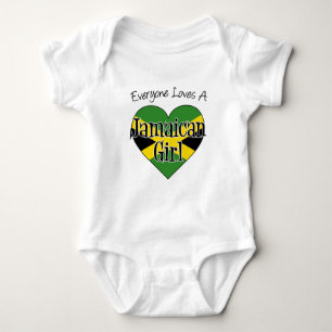 Body Para Bebê Todo mundo ama uma garota jamaicana