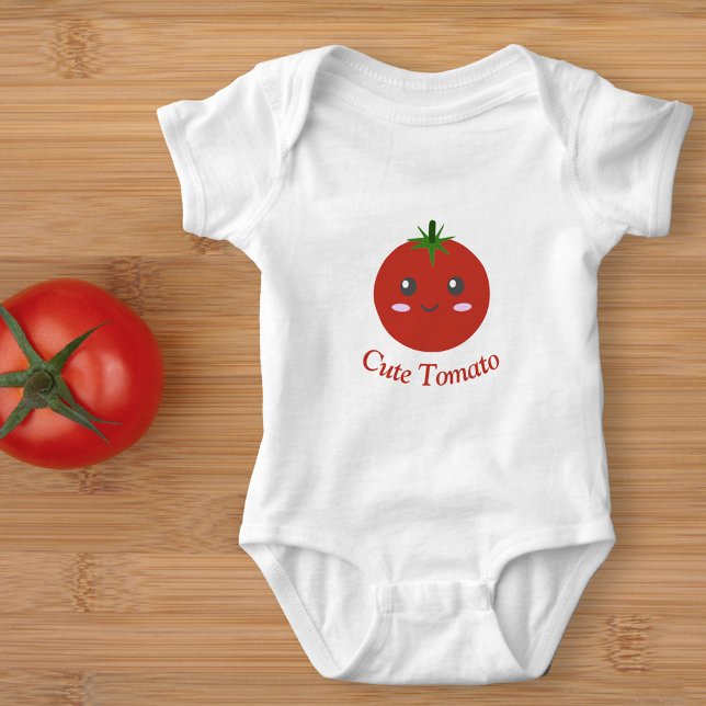 Body Para Bebê Tomate (Cute Tomato Baby Bodysuit)