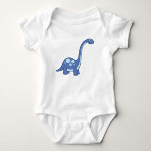 Body Para Bebê Toon Azul Apatosaurua Dinossaur Baby One-Piece