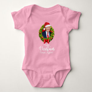 Body Para Bebê Torne o Natal Grande Novamente Trump MAGA presente