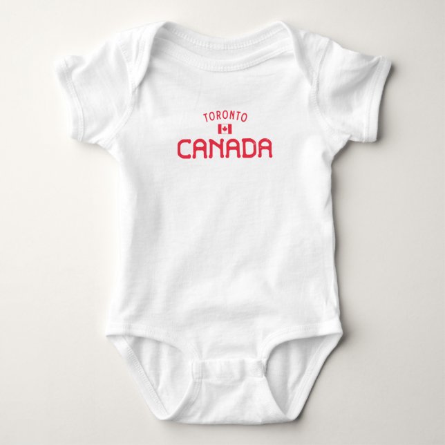 Body Para Bebê Toronto Distante Canadá (Frente)