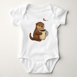 Body Para Bebê Totalmente Obcecado por Café