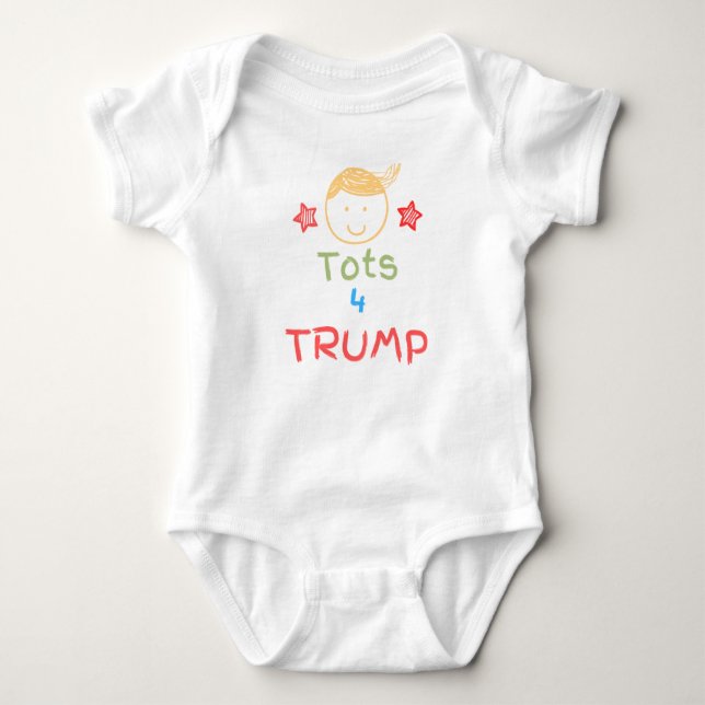 Body Para Bebê Tots para Trump (Frente)