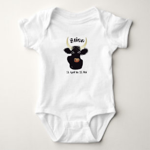 Body Para Bebê Touro - Tierkreiszeichen alpargata