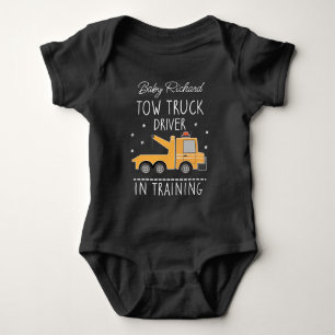 Body Para Bebê Tow Truck Baby - Tow caminhão Driver em Treinament