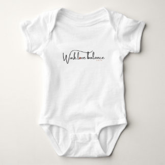 Body Para Bebê Trabalho, equilíbrio de amor, com míni cardíaco de