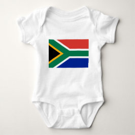 Body Para Bebê Traje de bebê com bandeira da África do Sul
