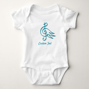 Body Para Bebê Traje de bebê com música azul