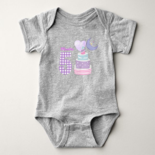 Body Para Bebê Traje de bebê de cinco meses (Frente)