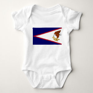 Body Para Bebê Traje de bebê patriótico com bandeira americana Sa