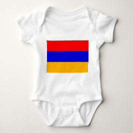 Body Para Bebê Traje de bebê patriótico com bandeira armênia
