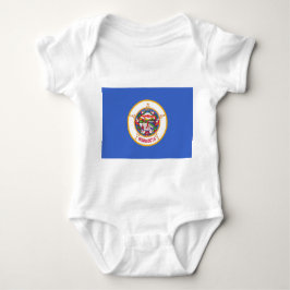 Body Para Bebê Traje de bebê patriótico com bandeira de Minnesota