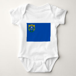 Body Para Bebê Traje de bebê patriótico com bandeira de Nevada
